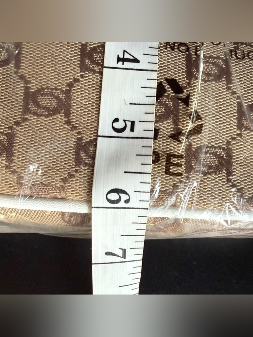 bebe Brown, White & Gold Logo Hobo Shoulder Bag with Coin Pouch - Picture 16 of 16